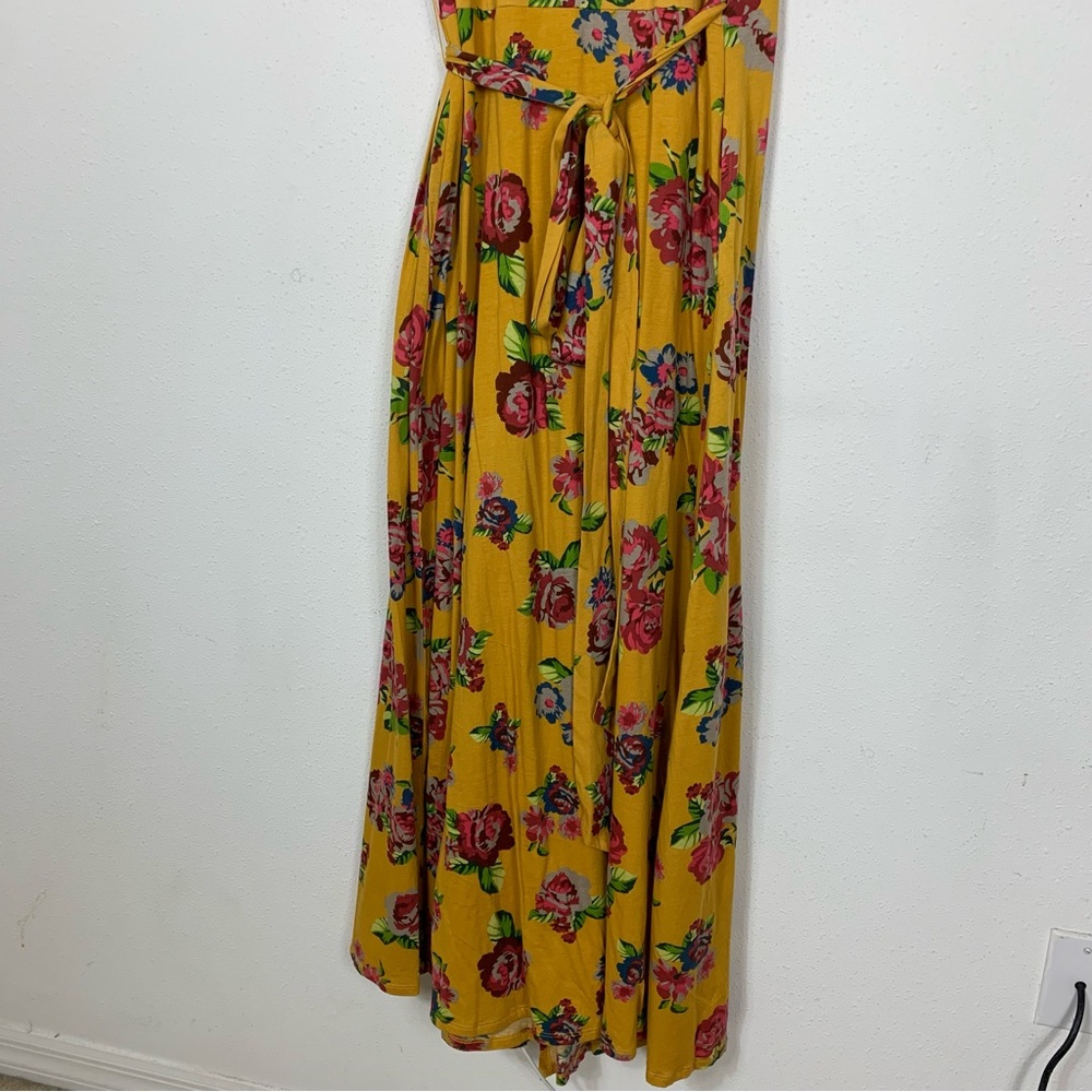 Matilda Jane Alana Yellow Floral Wrap Maxi Dress Garden Sz Small - Picture 10 of 11